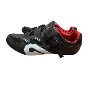 Peloton E-21 Cycling Shoes Size EU 48, Mens 13.5 Red Black
